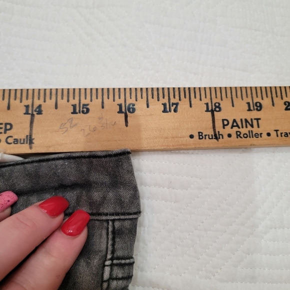 Current/Elliot the ankle skinny jeans- Gray fishnet. - Picture 15 of 15